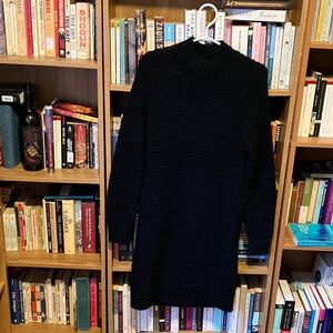 Dynamite Black Mockneck Sweater Dress
